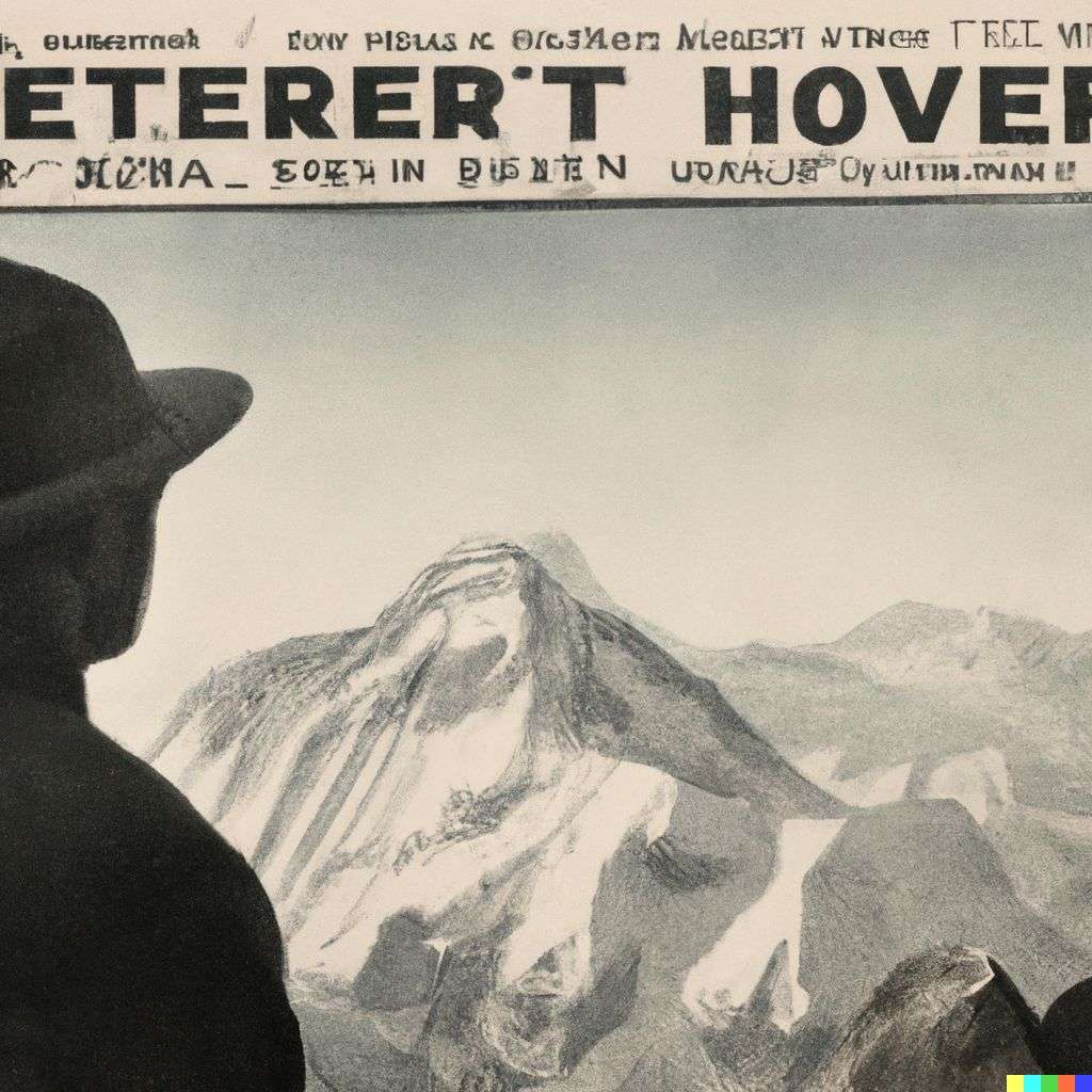 someone gazing at Mount Everest, front page of The New York Times, 1910